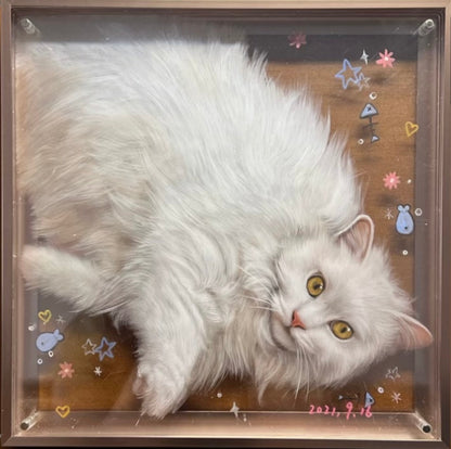 Custom Pet Portrait - Acrylic Paint (6-Layer)