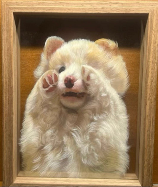 Custom Pet Portrait - Acrylic Paint (1-Layer)